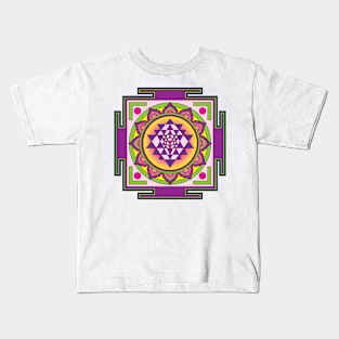 Sri Yantra Mandala Kids T-Shirt